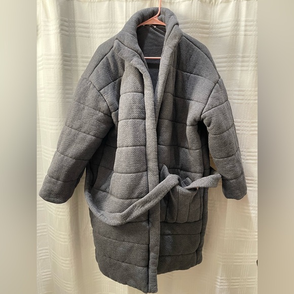 LUNYA restore double faced house coat gray XS/S - Picture 4 of 14